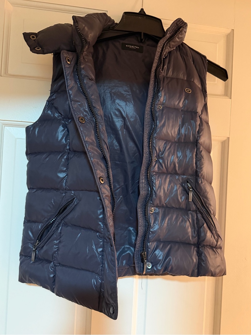Puma Shiny Navy Quilted Puffer Vest